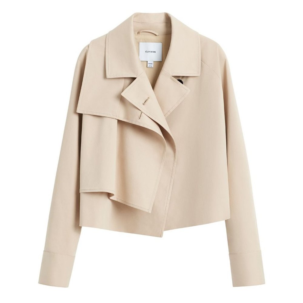 NWT - Cuyana Cropped Trench Coat (Dune)
